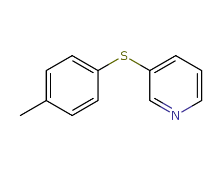 Molecular Structure of 114827-44-0 (4-methylphenyl(3-pyridyl)sulfide)