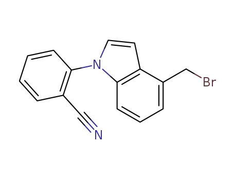Benzonitrile, 2-[4-(bromomethyl)-1H-indol-1-yl]-