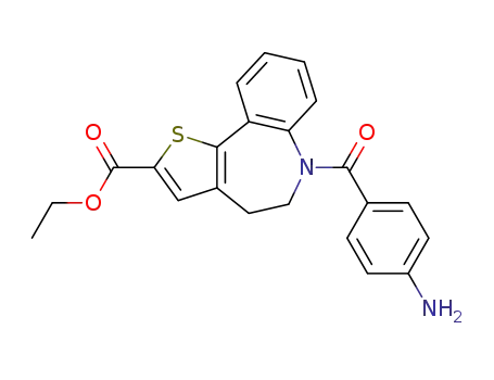 ethyl 6-(4-aminobenzoyl)-5,6-dihydro-4H-benzo[b]thieno[2,3-d]azepine-2-carboxylate