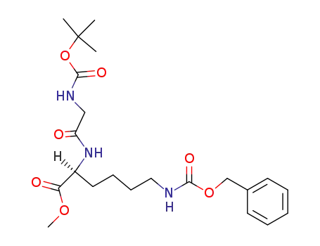 Molecular Structure of 32689-62-6 (N<sup>α</sup>-tert-butoxycarbonylglycyl-N<sup>ε</sup>-benzyloxycarbonyl-L-lysine methyl ester)