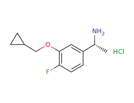 (R)-1-(3-(cyclopropylmethoxy)-4-fluorophenyl)ethanamine hydrochloride