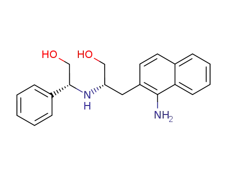 (S)-3-(1-Amino-naphthalen-2-yl)-2-((R)-2-hydroxy-1-phenyl-ethylamino)-propan-1-ol