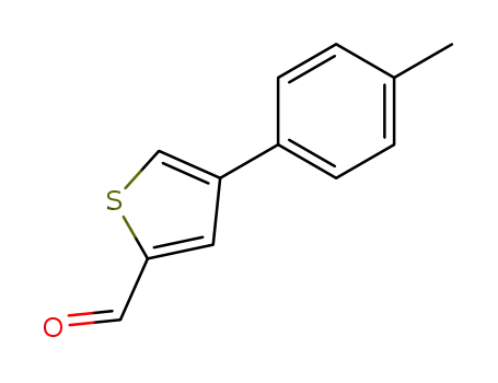 Molecular Structure of 853311-16-7 (4-(4-methylphenyl)thiophene-2-carbaldehyde)