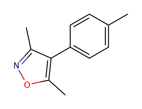 Molecular Structure of 154822-65-8 (3,5-Dimethyl-4-(4-methylphenyl)-1,2-oxazole)