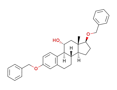 Molecular Structure of 40128-87-8 (11α-hydroxy-3,17β-dibenzyloxyoestra-1,3,5(10)-triene)
