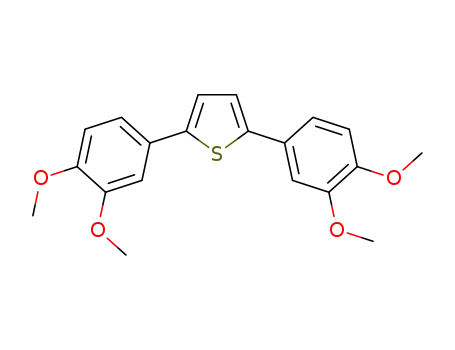 Molecular Structure of 1394840-81-3 (2,5-bis(3',4'-dimethoxyphenyl)thiophene)