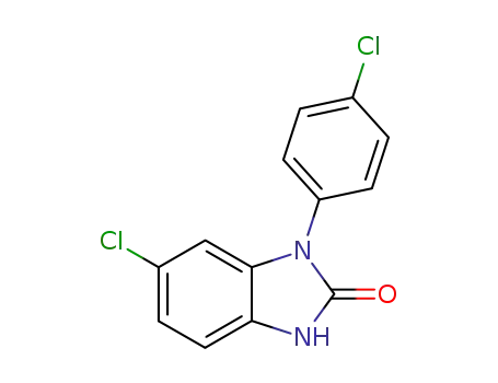 Molecular Structure of 19950-87-9 (6-chloro-1-(4-chlorophenyl)-1,3-dihydro-2H-benzimidazol-2-one)