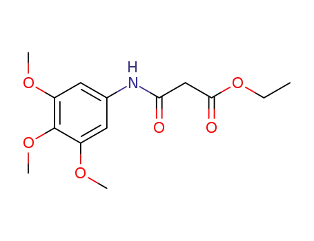 Molecular Structure of 65051-18-5 (Propanoic acid, 3-oxo-3-[(3,4,5-trimethoxyphenyl)amino]-, ethyl ester)