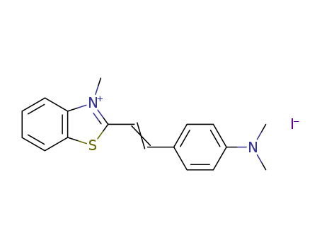 Benzothiazolium,2-[2-[4-(dimethylamino)phenyl]ethenyl]-3-methyl-, iodide (1:1) cas  20064-83-9