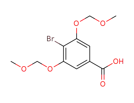 Molecular Structure of 167830-45-7 (4-bromo-3,5-dimethoxymethoxybenzoic acid)