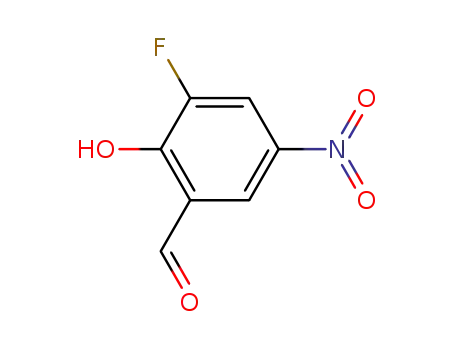 Molecular Structure of 2923-99-1 (3-fluoro-2-hydroxy-5-nitrobenzaldehyde)