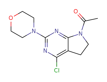 1-(4-chloro-2-morpholino-5,6-dihydropyrrolo[2,3-d]pyrimidin-7-yl)ethanone