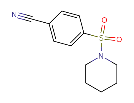 Molecular Structure of 227935-30-0 (4-(piperidine-1-sulfonyl)benzonitrile)
