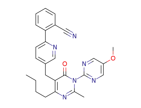 2-{5-{[4-butyl-1-(5-methoxypyrimidin-2-yl)-2-methyl-6-oxo-1,6-dihydropyrimidin-5-yl]methyl}pyridin-2-yl}benzonitrile