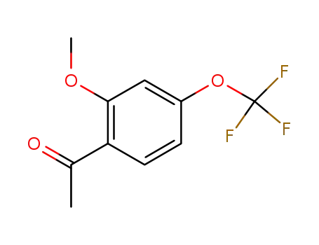 Molecular Structure of 886500-08-9 (2'-methoxy-4'-(trifluoromethoxy)acetophenone)