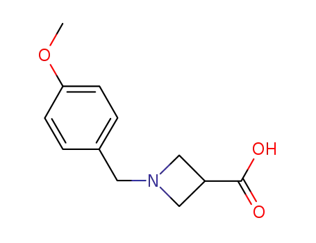 Molecular Structure of 1127402-49-6 (1-(4-methoxy-benzyl)-azetidine-3-carboxylic acid)