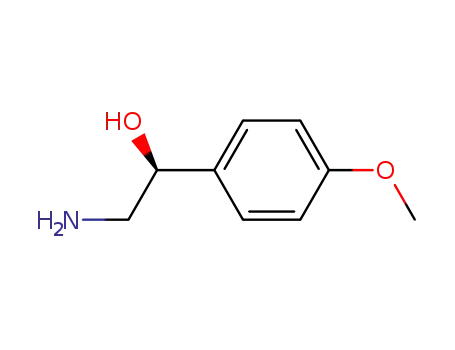 Molecular Structure of 46084-19-9 (Benzenemethanol,a-(aminomethyl)-4-methoxy-,(S)-)