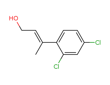 Molecular Structure of 648425-39-2 (2-Buten-1-ol, 3-(2,4-dichlorophenyl)-, (2E)-)