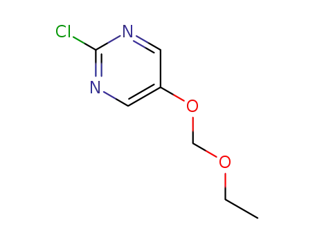 Molecular Structure of 1263188-08-4 (2-chloro-5-(ethoxymethoxy)pyrimidine)
