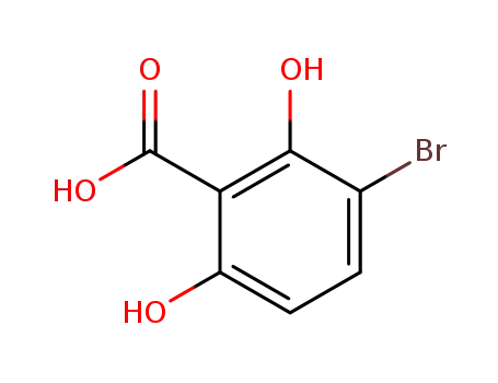Molecular Structure of 26792-49-4 (3-BROMO-2,6-DIHYDROXYBENZOIC ACID)
