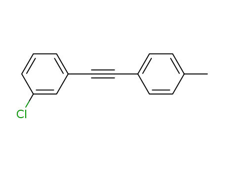 Molecular Structure of 65016-21-9 (Benzene, 1-chloro-3-[(4-methylphenyl)ethynyl]-)