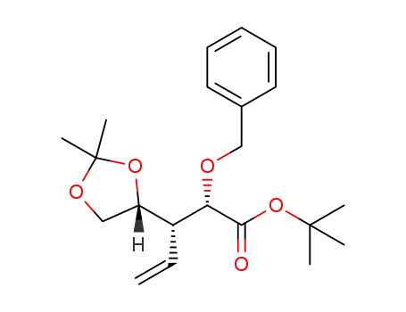 (2S,3R)-tert-butyl 2-(benzyloxy)-3-((R)-2,2-dimethyl-1,3-dioxolan-4-yl)pent-4-enoate