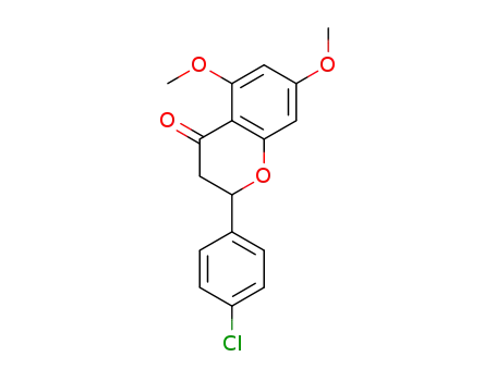 2-(4-chlorophenyl)-5,7-dimethoxy-2,3-dihydrochromen-4-one