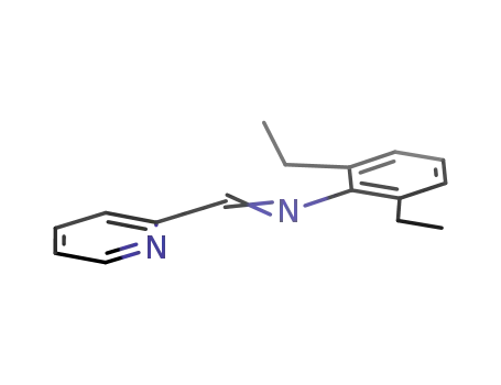 Molecular Structure of 741717-40-8 (Benzenamine, 2,6-diethyl-N-(2-pyridinylmethylene)-)