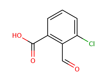 Molecular Structure of 169310-05-8 (3-Choro-2-formylbenzoic acid)