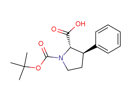 1,2-Pyrrolidinedicarboxylic acid, 3-phenyl-, 1-(1,1-dimethylethyl) ester,
(2S,3R)-