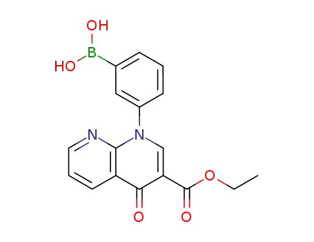 1,8-나프티리딘-3-카르복실산, 1-(3-BORONOPHENYL)-1,4-DIHYDRO-4-OXO-, 3-ETHYL ESTER