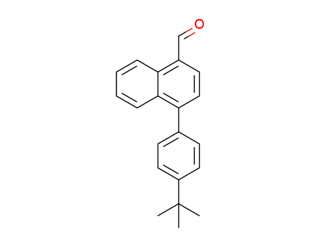 Molecular Structure of 1353555-90-4 (4-(4-(t-butyl)phenyl)-1-naphthaldehyde)