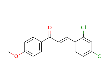 Molecular Structure of 927202-27-5 ((2E)-3-(2,4-dichlorophenyl)-1-(4-methoxyphenyl)prop-2-en-1-one)