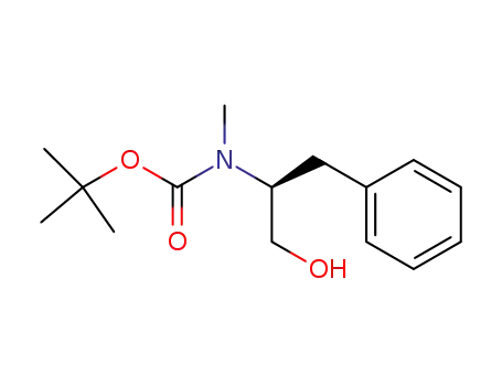 Molecular Structure of 264128-49-6 (2-Boc-(S)-MethylaMino-3-phenyl-1-propanol)