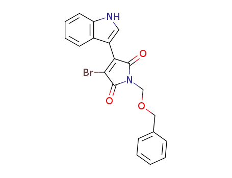 1H-Pyrrole-2,5-dione,
3-bromo-4-(1H-indol-3-yl)-1-[(phenylmethoxy)methyl]-