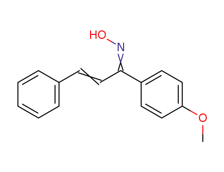Molecular Structure of 59305-67-8 (2-Propen-1-one, 1-(4-methoxyphenyl)-3-phenyl-, oxime)