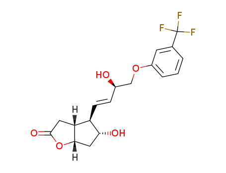(+)-(3aR,4R,5r,6aS)-Hexahydro-5-hydroxy-4-[(1E,3R)-3-hydroxy-4-(3-trifluoromethyl)phenoxy-1-butenyl]-2H-cyclopenta[b]furan-2-one