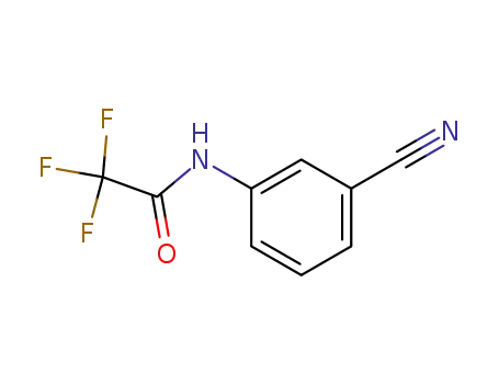 Molecular Structure of 141990-92-3 (Acetamide, N-(3-cyanophenyl)-2,2,2-trifluoro-)