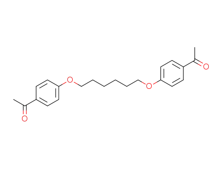 Molecular Structure of 99174-33-1 (1-[4-({6-[(4-acetylphenyl)oxy]hexyl}oxy)phenyl]ethanone)