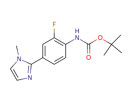 Carbamic acid, [2-fluoro-4-(1-methyl-1H-imidazol-2-yl)phenyl]-,
1,1-dimethylethyl ester
