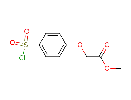 Molecular Structure of 56077-78-2 ((4-Chlorosulfonylphenoxy)acetic acid methyl ester)
