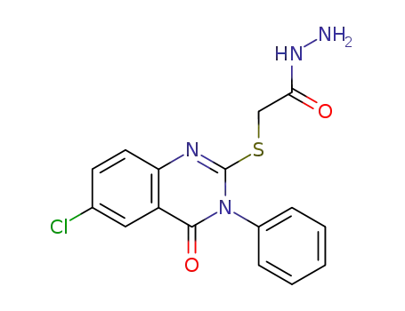 2-((6-chloro-4-oxo-3-phenyl-3,4-dihydroquinazolin-2-yl)thio)acetohydrazide