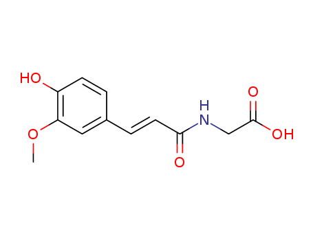 Glycine, N-[3-(4-hydroxy-3-methoxyphenyl)-1-oxo-2-propenyl]-