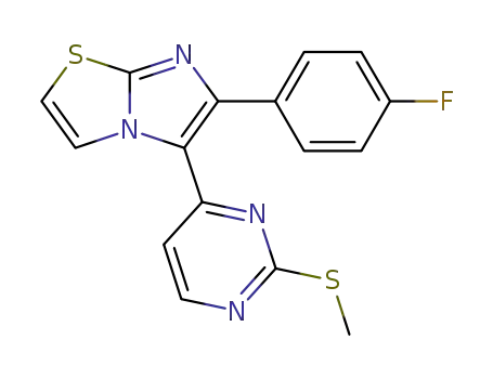 6-(4-fluorophenyl)-5-(2-(methylthio)pyrimidin-4-yl)imidazo[2,1-b]thiazole