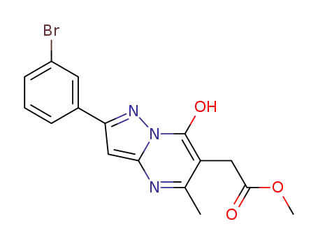 methyl 2-(2-(3-bromophenyl)-7-hydroxy-5-methylpyrazolo[1,5-a]pyrimidin-6-yl)acetate