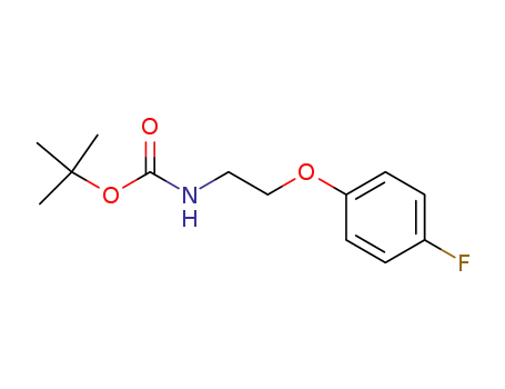 Molecular Structure of 263409-78-5 (Carbamic acid, [2-(4-fluorophenoxy)ethyl]-, 1,1-dimethylethyl ester)