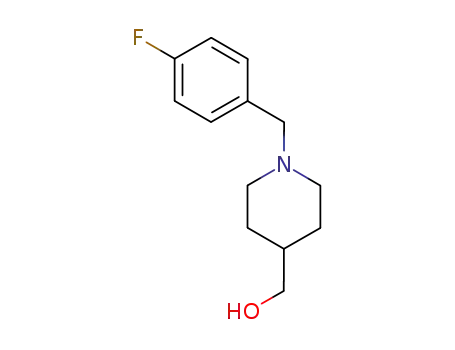 Molecular Structure of 174561-04-7 ([1-(4-Fluoro-benzyl)-piperidin-4-yl]-methanol)