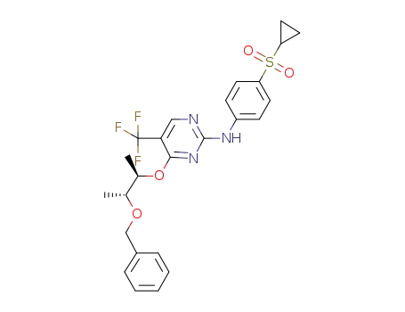 [4-((1R,2R)-2-Benzyloxy-1-methylpropoxy)-5-trifluoromethylpyrimidin-2-yl](4-cyclopropane-sulphonylphenyl)amine