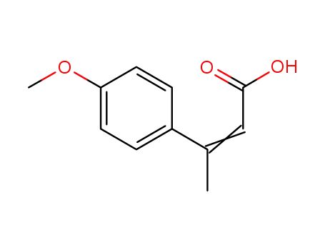 Molecular Structure of 19169-94-9 ((2E)-3-(4-methoxyphenyl)but-2-enoic acid)