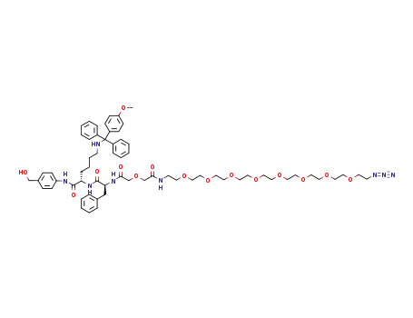 O-(2-azidoethyl)-O'-[(N-diglycolyl-2-aminoethyl)-Phe-Lys(MMT)-PAB-OH]heptaethyleneglycol